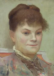 Porträtt av La Goulue, ca 1880-85